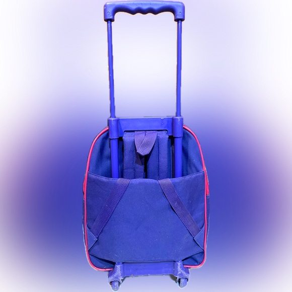 VTG Y2K LI’L BUM ROLLING BACKPACK SUITCASE LUGGAGE CHILDRENS KIDS PINK PURPLE - Picture 11 of 11